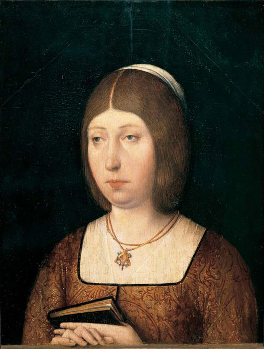 Изабелла I, картина неизвестного художника, музей Прадо. Изабелла I, картина неизвестного художника, музей Прадо.
