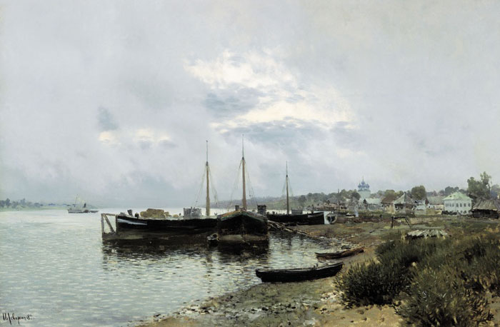 «После дождя. Плёс», 1889 год, Исаак Левитан. «После дождя. Плёс», 1889 год, Исаак Левитан.