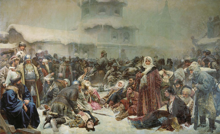 «Марфа Посадница. Уничтожение новгородского вече». Картина работы Клавдия Лебедева. «Марфа Посадница. Уничтожение новгородского вече». Картина работы Клавдия Лебедева.