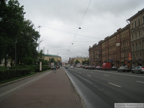 Московский проспект, вид в сторону Фонтанки Московский проспект, вид в сторону Фонтанки
